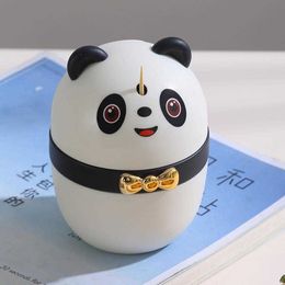 2pcs Toothpick Holders Sturdy Toothpick Dispenser Large Capacity Toothpick Storage Box Portable Dustproof Scarf Panda Bamboo Toothpick