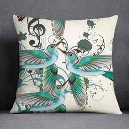 Cushion/Decorative Musical Note Guitar Series Pattern Home Decoration Case Square Case Home Office Decoration Cushion Cover