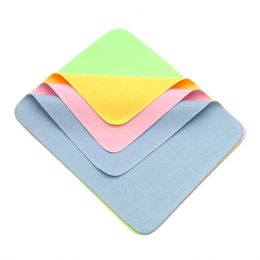 10 pcs/lot Suede Glasses Cloth Microfiber Cleaner Cloths Cleaning Glasses Lens Eyeglasses Cloth Eyewear Accessorie