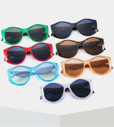 Sunglasses Candy Color Large Frame Irregular Women Vintage Designer Eyewear Sun Glasses Men Femal Shades Oculos