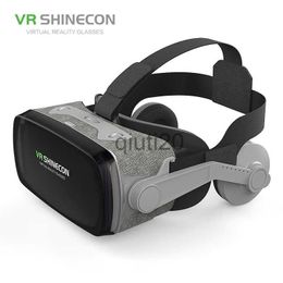 VR Glasses VR SHINECON G07E 3D VR Glasses Headset with earphones for 4.7-6.0 inches Android iOS Smart Phones x0801