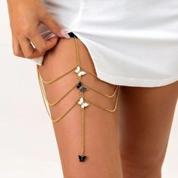 Anklets 2023 Spring/Summer Sexy Butterfly Leg Chain Spicy Girl Accessories INS Small Wild Multi Layered
