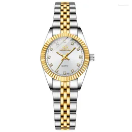 Wristwatches Watch Brand Quartz Waterproof Women's Elegant Couple Pair Calendar High-grade Gold Silver Classic Gift