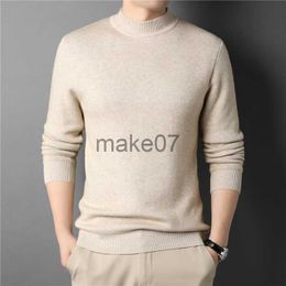 Men's Sweaters MRMT 2023 Brand New Men's Cashmere Sweater Half Turtleneck Men Sweaters Knit Pullovers For male Youth Slim Knitwear Man Sweater J230802