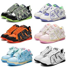 2023 design casual shoes men women black white green pink orange mens trainers outdoor sports sneakers color8