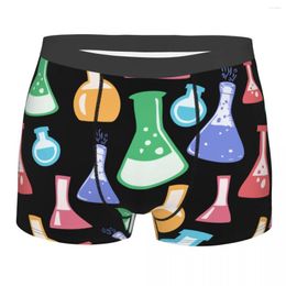 Underpants Flask Chemistry Men Underwear Boxer Briefs Shorts Panties Funny Mid Waist For Homme