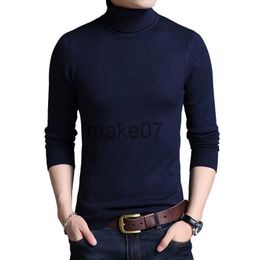 Men's Sweaters TFETTERS 2023 Slim Thickened Men's Base Coat Turtleneck Sweater Men Sweater Black Sweater Knitwear Long Sleeve Slim Sweaters J230802