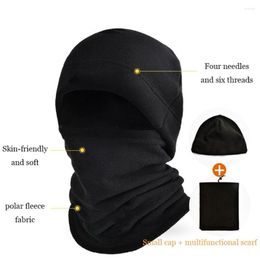 Motorcycle Helmets Hat Fleece Thermal Head Cover Collar Balaclava Scarf Winter Face Mask Men Cap Pullover Beanies