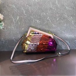 clutch sequins Handheld Underarm Clip Bag evening women designer bags Bag Leather Fashion Shoulder Diagonal Straddle Bag 230715 220505