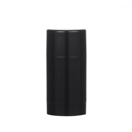 Storage Bottles & Jars 6pcs 75ml Plastic MaBlack Empty Round Deodorant Container Lip Tubes Gloss Holder With Caps2348