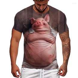 Men's T Shirts SuperCool Funny T-shirt Men Women Casual Hip Hop Street Clothing Pig Graph 3D Print Summer Short Sleeve Tops Tee