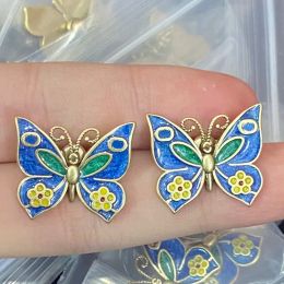 Designers studs Crystal Letter Ear Stud Geometric Butterfly 18K Gold Plating Earring Wedding Party Jewelry Accessories With Box G2308032PE