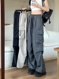 Women s Pants Y2K Streetwear Cargo Vintage Fashion High Waist Baggy Trousers Female Loose Sweatpants Wide Leg Joggers 230801