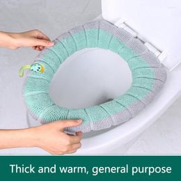 Toilet Seat Covers Cartoon Warm And Convenient Cushion Home Winter Thickening Plush Cover General Portable Bathroom Accessories