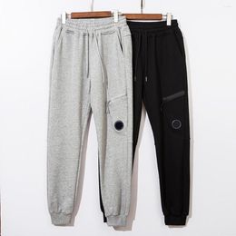 Men's Pants 2023 Pocket Zipper Lens Decorative Wool Fabric Sweatpants