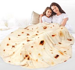 Conjuntos de edredons super macios flanela quente burrito cobertores 280gsm 180cm forma redonda avião viagem lance coral velo tortilla nap envoltório 230801