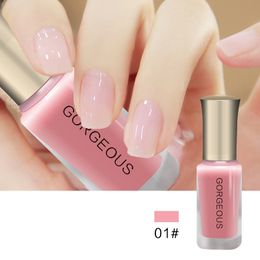 Nail Polish 3D Art Pen Long Lasting Nudes Color Shining Semi Transparent Jelly Gel 10ml EF Good For Giving Gifts To Parties 230802