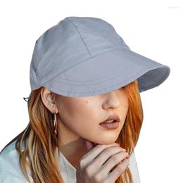 Cycling Caps Packable Sun Hat Women UV Protection Summer Adjustable Beach Breathable With Wide Brim For Fishing Running