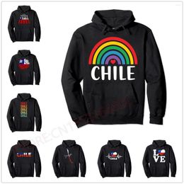 Men's Hoodies Vintage Chile Chilean Flag Pride Gift S-6XL Pullover Hoodie Men Women Unisex Cotton Man Hip Hop Style Sweatshirt