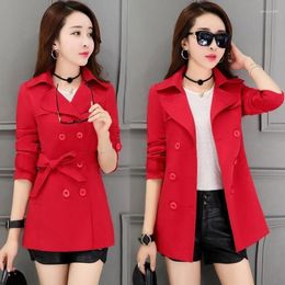 Women's Trench Coats Coat Womens 2023 Spring Autumn Temperament Casual Windbreaker Jacket Women Large Size Double Breasted Outerwear