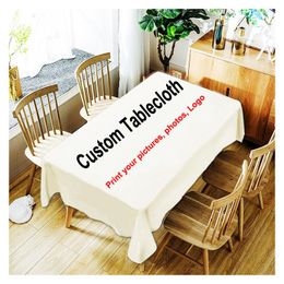 Table Cloth Custom Tablecloth Cover For Wedding Party Home Decor Rectangle Your Designs Po Image Logo Personalised Tablecover