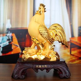Bowls Rooster Ornaments Good Luck Crafts Living Room Wine Cabinet TV Home Office Decorations Opening Gift