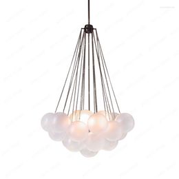 Pendant Lamps Minimalistic Restaurant Post-Modern Personalised Bedroom Living Room Clothing Store Glass Chandelier