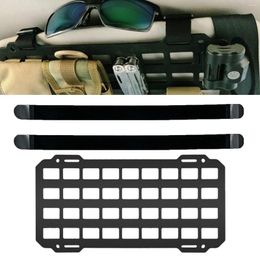 Car Organizer Tactical Sun Visor Vehicle ABS Plastic Molle Accessories Hanging Board Frame Interior Decoration Storage