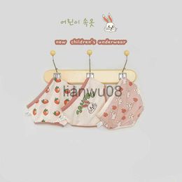 Panties Summer Baby Panties Cartoon Cute Pure Cotton Loose Pink Rabbit Print Underwear Baby Girls New Style Kids 3 Pieces Underpants x0802