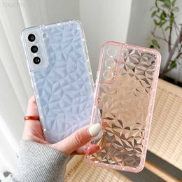 Cell Phone Cases Luxury Glitter Diamond Clear Phone Case For Samsung Galaxy S22 Ultra Plus A53 A52 s A23 A33 A32 A73 A13 5G A03S A02S Soft Cover L230731