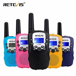 Toy Walkie Talkies RETEVIS RT388 Walkie Talkie Children 2 Pcs Children's Radio Receiver Walkie-Talkie Kids Birthday Gift Child Toys for Boys Girls 230802