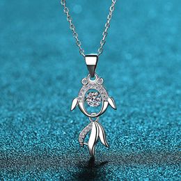 Xdy925 Sterling Silver Koi pendant female fish every year smart 30 points Mo Sangshi Necklace straight