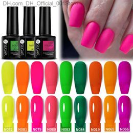 Nail Polish UR SUGAR 7.5ml matte neon rose nail gel ergonomic semi permanent nail soap UV LED varnish nail accessories Z230802