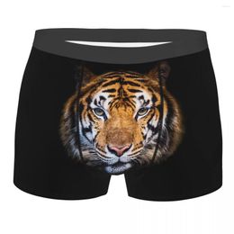 Underpants Men's Bengal Tiger Animal Boxer Briefs Shorts Panties Breathable Underwear Homme Fashion Plus Size