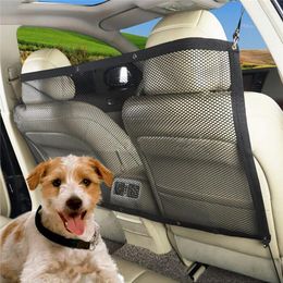 Dog Car Seat Covers FML Pet Barrier Fences For Small Large Dogs Cats Safety Isolation Net Travelling Supplies Breathable Anti-collision