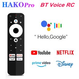 BT Voice Remote Control Replacement for HAKO Pro Android TV Box Google and Netflix Certified Smart TV Box