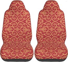 Car Seat Covers China Floral Texture Vehicle Front Universal Fit Protector 2 Pcs