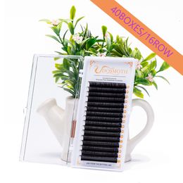 False Eyelashes DOSMOTH 40boxes 7-16mm handmade natural mink eyelashes individual extension eyelash fake false eyelashes 16rows False eyelash 230802