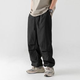 Men's Pants HOUZHOU Techwear Parachute For Men Jogging Summer Outdoor Tactical Cargo Trousers Male Korean Streetwear Loose Casual