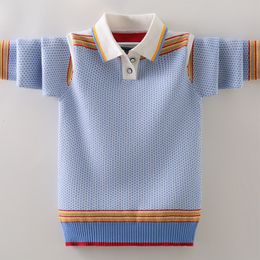 Pullover Winter Children's Clothing Boy's Clothes Sticking Sweater Kids Bomullsprodukter Håll varma pojke 230801