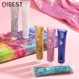 Body Glitter Eye Nail Hair Face Gel Sets Art Flash Heart Loose Sequins Cream Festival Decoration Party 230801