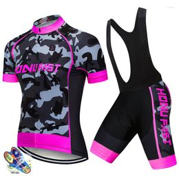 Racing Sets Cycling Jersey Team 2023 Camouflage Bike Set Men Clothing Road Shirts Suit Bicycle Bib Shorts Ropa Maillot Cyclisme