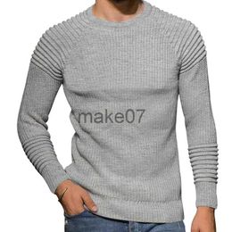 Men's Sweaters 2023 Autumn New Round Neck Pullover Sweater Long Sleeve Men's Knitwear from Europe and America J230802