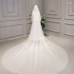 Bridal Veils Arrival 2 Layer Ivory Wedding Veil Sexy Accessories Bride Headwear Crystals Beaded Velos De Novia