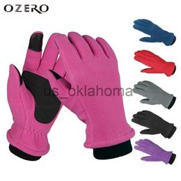 Ski Gloves OZERO Women Winter Plush Warm Gloves Waterproof Touch Screen Snowboard Motorcycle Riding Ski Run Windproof Snow fashion Gloves J230802