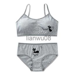 Panties Girls Comfortable Training Bra for Girls Underwear Set Tops Panties Sets Cute Girl's Bra 814Y x0802