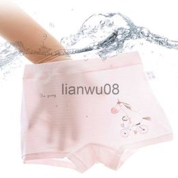 Panties 2023 New Children High Quality Girl Boxer Panties Kids Cartoon 95 Modal 5pclot Baby Clothes Spring Autumn Students Underwear x0802