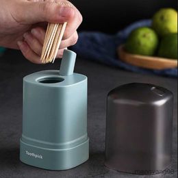 2pcs Toothpick Holders Press the Toothpick Box Creative Automatic Pop-Up Toothpick Container Restaurant Household Toothpick Storage Box R230802