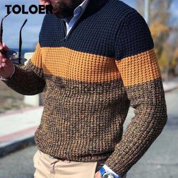 Men's Sweaters Men Knitted Sweater 2023 Spring Warm V Neck Pullover Jumper Long Sleeve Casual Loose Male Autumn Winter Knitwear Tops Plus Size J230802