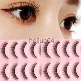 False Eyelashes 5 PairsWholesale Eyelashs Natural Short Cross False Eyelashes Daily Eye Lashes Women Girls Makeup Necessaries Eyelashes x0802